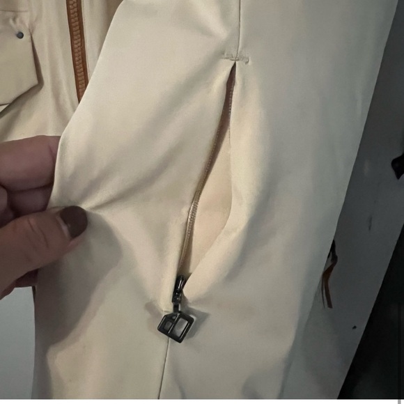 Obermeyer Meribel Down Winter Skiing Jacket Size 10 Adjustable Waist Sandbar New - Picture 9 of 16